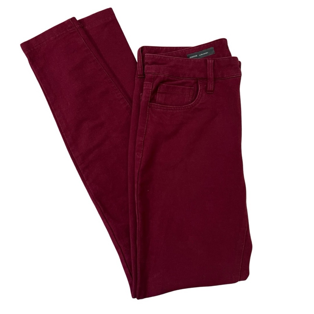 Kut From The Kloth Ultra Skinny Pants Size 2 Red Jennifer - Picture 4 of 15